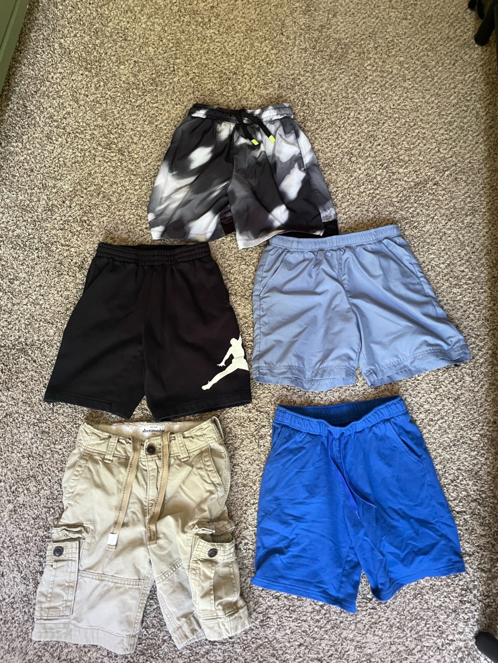 Lot of boys shorts size 10-12 Abercrombie/ Jordan